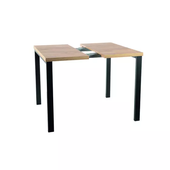Masa Extensibila Shelby 157, 80-148x80x76 cm, Stejar Artisan/Negru picture - 2