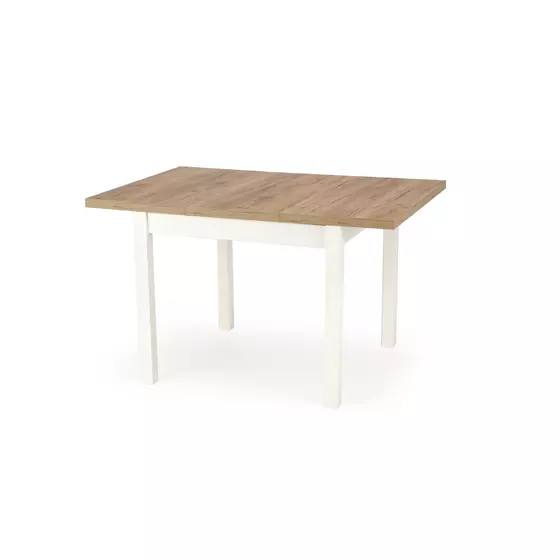 Masa Extensibila Tiago, Patrata, 90-125x90x77 cm Stejar Craft/Alb picture - 7