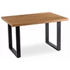 Masa Extensibila Trento, 130-180-230x90x78 h cm, Metal/MDF, Negru/Stejar picture - 1