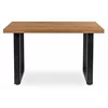 Masa Extensibila Trento, 130-180-230x90x78 h cm, Metal/MDF, Negru/Stejar picture - 3