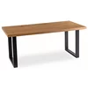 Masa Extensibila Trento, 130-180-230x90x78 h cm, Metal/MDF, Negru/Stejar picture - 9