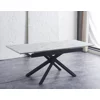 Masa Extensibila Viken, 160-200x80x76 h cm, Picior Metalic, Negru/Alb picture - 1