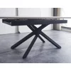 Masa Extensibila Viken, 160-200x80x76 h cm, Picior Metalic, Negru/Alb picture - 3