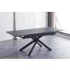 Masa Extensibila Viken, 160-200x80x76 h cm, Picior Metalic, Negru picture - 2