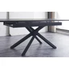 Masa Extensibila Viken, 160-200x80x76 h cm, Picior Metalic, Negru picture - 3