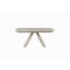 Masa Extensibila Volare, 165-240x90x76 cm, Metal/Piatra Sinterizata, Gri Deschis cu Beige Nisip picture - 4