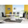 Masa Leonardo 140-180x80x76 cm, Alb lucios picture - 1