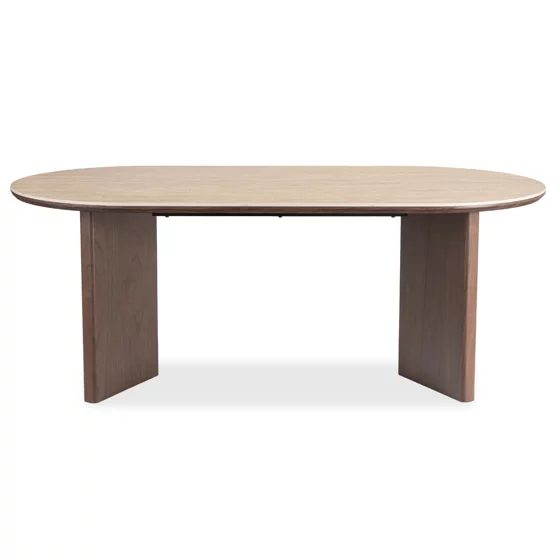Masa Living Daytona, 200x100x77.5 cm, MDF/Blat Cermic, Nuc/Travertin picture - 5