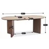 Masa Living Daytona, 200x100x77.5 cm, MDF/Blat Cermic, Nuc/Travertin picture - 8