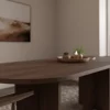 Masa Loen, 204x90x75 h cm, Pal Melaminat, Nuc picture - 3