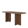 Masa Loen, 204x90x75 h cm, Pal Melaminat, Nuc picture - 4