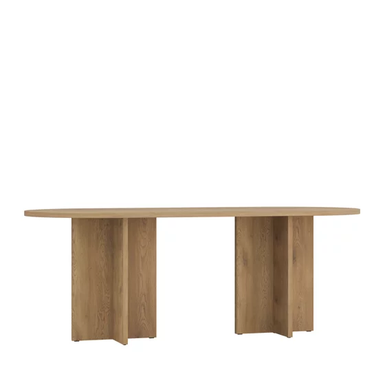 Masa Loen, 204x90x75 h cm, Pal Melaminat, Stejar Cremona picture - 4