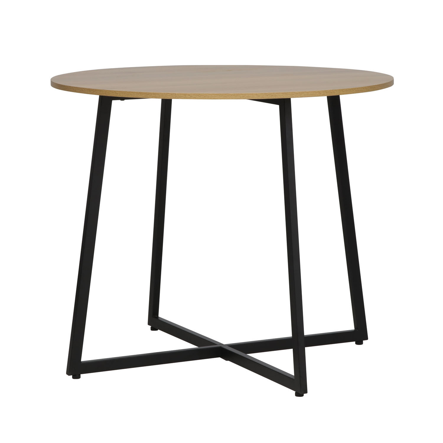 Masa luna fi90 negru/stejar