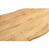 Masa Mikado, 140x90x75 h cm, Picior Metalic, Blat MDF 4 cm Grosime, Negru/Stejar picture - 4