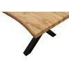 Masa Mikkel, 160x90x76 h cm, Picior Metalic, Blat MDF, Negru/Stejar picture - 4
