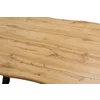 Masa Mikkel, 180x90x76 h cm, Picior Metalic, Blat MDF, Negru/Stejar picture - 5