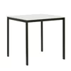 Masa Mitra, 75x75x75 h cm, Metal/Pal Melaminat, Negru/Alb picture - 2