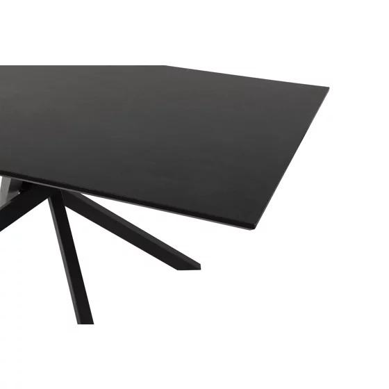 Masa Neross, 180x90x76 h cm, Metal/MDF, Negru/Negru picture - 4