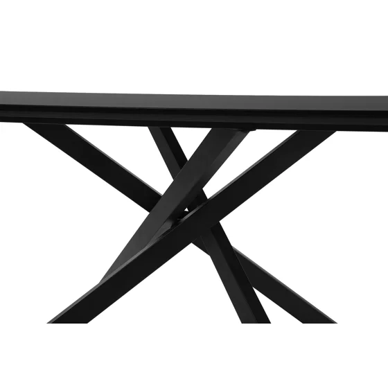 Masa Neross, 180x90x76 h cm, Metal/MDF, Negru/Negru picture - 5