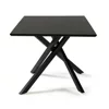 Masa Neross, 180x90x76 h cm, Metal/MDF, Negru/Negru picture - 6