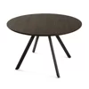 Masa Rotunda Gyrus, Ø120x74 cm, Metal/MDF, Negru/Nuc picture - 1