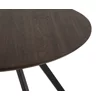 Masa Rotunda Gyrus, Ø120x74 cm, Metal/MDF, Negru/Nuc picture - 4