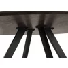 Masa Rotunda Gyrus, Ø120x74 cm, Metal/MDF, Negru/Nuc picture - 5