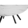 Masa Rotunda Gyrus, Ø120x74 cm, Metal/MDF, Negru/Alb Marmura picture - 4