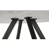 Masa Rotunda Gyrus, Ø120x74 cm, Metal/MDF, Negru/Alb Marmura picture - 5