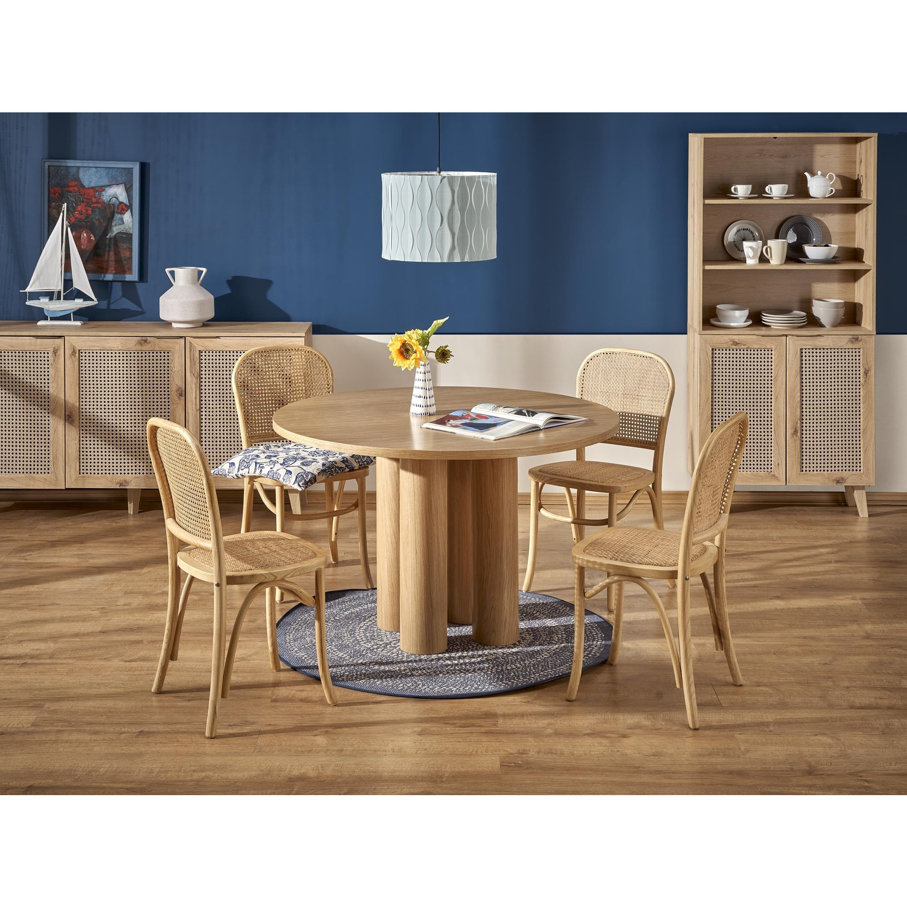 Masa rotunda hagen 105, Ø120 cm, stejar