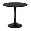 Masa Rotunda Orbis, Ø100 cm, Metal/MDF, Neagra picture - 1