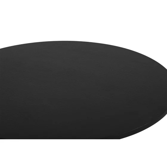 Masa Rotunda Orbis, Ø100 cm, Metal/MDF, Neagra picture - 3