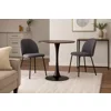 Masa Rotunda Orbis, Ø100 cm, Metal/MDF, Negru/Stejar Inchis picture - 2