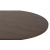 Masa Rotunda Orbis, Ø100 cm, Metal/MDF, Negru/Stejar Inchis picture - 3