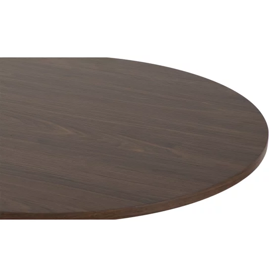 Masa Rotunda Orbis, Ø100 cm, Metal/MDF, Negru/Stejar Inchis picture - 3