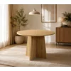 Masa Rotunda RONDE,  Ø110 cm, MDF, Stejar picture - 1