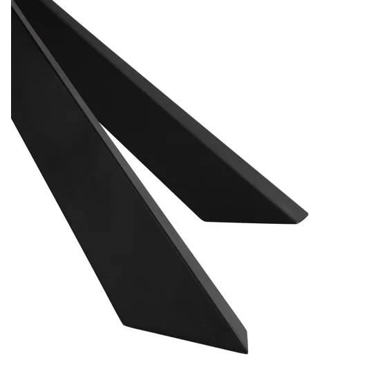 Masa Terron, 200x80x76 h cm, Metal/Piatra Sinetrizata, Negru/Alb Tip Marmura picture - 5