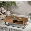 Masuta Cafea Dalem 120x60x43 cm - Nuc picture - 1