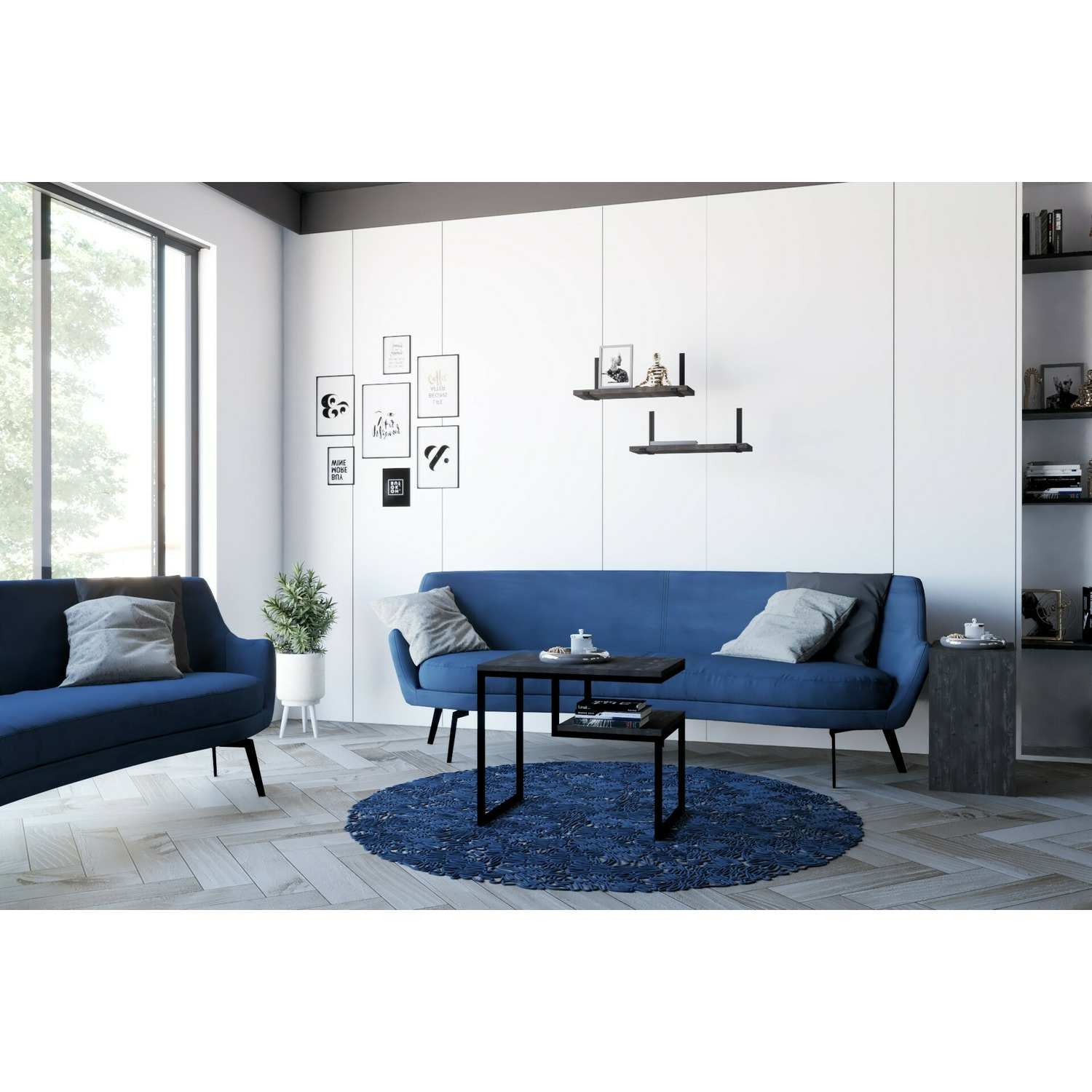 Masuta cafea wengen 60x42x52 cm - stejar antracit