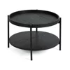 Masuta de Cafea Bivio, 64x64x40, Metal/Pal Melaminat, Neagra picture - 2