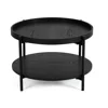 Masuta de Cafea Bivio, 64x64x40, Metal/Pal Melaminat, Neagra picture - 3