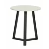 Masuta De Cafea Farsad, ⌀45x52 CM, MDF/Metal, Negru/Alb picture - 1