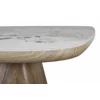 Masuta de Cafea Gordon, 80x80x45 cm, Baza MDF/Blat Piatra Sinterizata, Stejar/Beige Pandora picture - 4