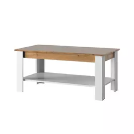 Masuta De Cafea Holten 110x60x50 cm, Alb/Stejar Wotan