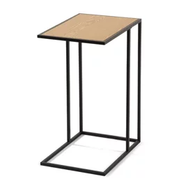 Masuta De Cafea Minima, 40x30x58 h cm, Metal/Pal Melaminat, Negru/Stejar