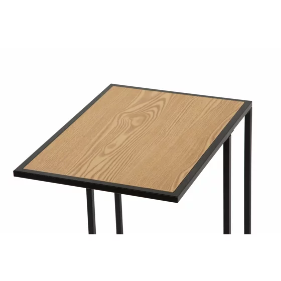 Masuta De Cafea Minima, 40x30x58 h cm, Metal/Pal Melaminat, Negru/Stejar picture - 5