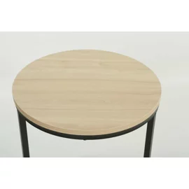 Masuta De Cafea Moos ⌀40x60 CM, Metal/Pal Melaminat, Negru/Natur