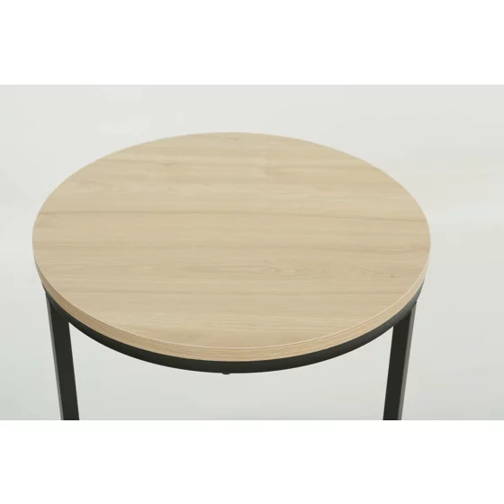 Masuta De Cafea Moos ⌀40x60 CM, Metal/Pal Melaminat, Negru/Natur picture - 2