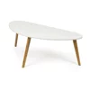 Masuta De Cafea Scandia,  120x60x45 h cm, Bambus/MDF, Natur/Alb picture - 2