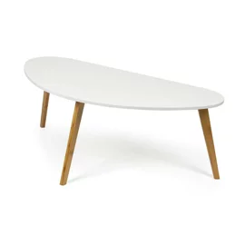 Masuta De Cafea Scandia,  120x60x45 h cm, Bambus/MDF, Natur/Alb